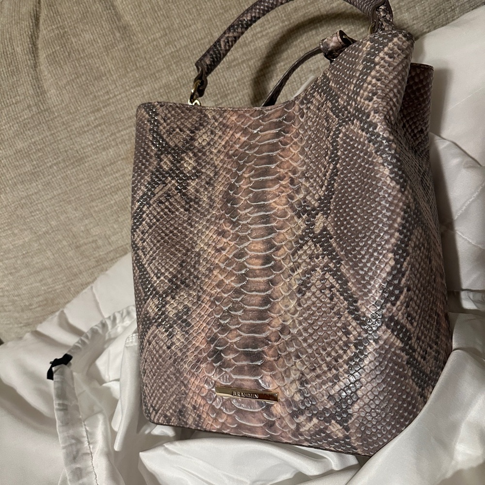 Brahmin in beautiful Silver Grey and Light Pink tones